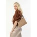 Women's Mink-Tain Hand Shoulder And Crossbody Bag With Two Straps