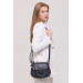 Women's Shoulder And Crossbody Bag Double Strap Clamshell Navy Blue