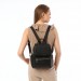 Multi-Compartment Women's Black Backpack