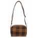 Women's Shoulder And Crossbody Bag Two-Compartment Plaid Tan