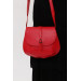 Clamshell Buckle Women's Crossbody And Shoulder Bag Red