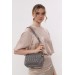 Women's Shoulder And Crossbody Bag Embroidered Chain Strap Gray