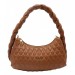 Knitted Handle Women's Tan Hand, Shoulder And Crossbody Bag