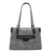 Sellini 3 Compartment Gray-Black Women's Shoulder Bag