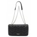 Women's Shoulder And Crossbody Bag With Chain Hanger Black