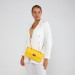 Chain Quilted Women's Yellow Shoulder And Crossbody Bag