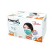 Trend Surgical Mask 3 Ply Nose Wire Elastic 50 Pieces