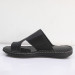 Men's Sandal With A Toe Made Of First-Class Natural Leather Navy Blue