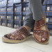 Men's Sandal, First Class, Luxurious Natural Leather, Elegant Design, Light Brown Color