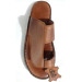 Stylish Men's Sandal Made Of First Class Leather, Light Brown