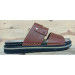 Stylish Men's Sandal Made Of Luxurious Natural Leather With A Comfortable Medical Sole - Brown