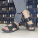 Men's Sandal Made Of Luxurious Natural Leather, First Class Comfort, Black
