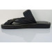 Men's Sandal, First Class, Luxury Genuine Leather, With A Cross Design, Black Color