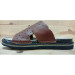Men's Sandal Made Of Premium Natural Leather, First Class, With A Medical Sole - Brown Color