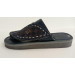 Men's Sandal Luxury First Class Genuine Leather Stitching Pattern Navy Color