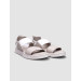 Women's Beige Everyday Sandal Made Of  Genuine Leather