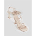 Beige Women's Thick Heeled Shoes