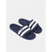 White Stripe Striped Navy Blue Men's Beach Slippers