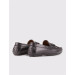 Men's Genuine Leather Bow Black Loafer Shoes
