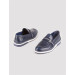 Men's Genuine Leather Ready Soled Casual Navy Blue Shoes