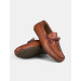 Men's Genuine Leather Tan Loafer Shoes