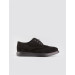 Eva Sole Genuine Leather Black Suede Laced Men's Casual Shoes