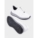 Gray Sole Genuine Leather White Men's Sports Shoes