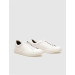 Genuine Leather White Lace-Up Men's Sports Shoes