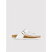Genuine Leather White Flip Flops For Women
