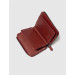 Genuine Leather Claret Red Zippered Women's Wallet