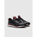 Genuine Leather Claret Red Color Detailed Lace-Up Black Men's Sports Shoes