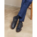 Genuine Leather Men's Navy Blue Lace-Up Casual Shoes