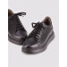 Genuine Leather Men's Sport Black Lace-Up Shoes