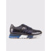 Genuine Leather Eva Sole Navy Blue Lace-Up Men's Casual Shoes