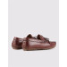 Genuine Leather Bow Brown Men's Shoes