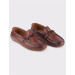 Genuine Leather Bow Brown Men's Shoes