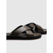 Genuine Leather Men's Slippers For Daily Use