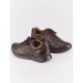 Genuine Leather Brown Lace-Up Men's Sports Shoes