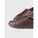 Genuine Leather Brown Lace Up Gel Insoles Men's Casual Shoes