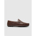Genuine Leather Brown Men's Casual Loafer Shoes