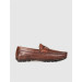 Genuine Leather Brown Belt Detailed Men's Loafers