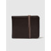Genuine Leather Brown Elastic Men's Wallet