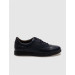 Genuine Leather Navy Blue Lace Up Men's Casual Shoes