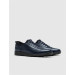 Genuine Leather Navy Blue Lace Up Men's Casual Shoes