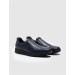 Genuine Leather Navy Blue Men's Shoes