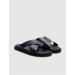 Genuine Leather Navy Blue Men's Casual Slippers