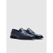 Genuine Leather Navy Blue Men's Classic Shoes