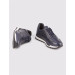 Genuine Leather Light Thermo Sole Navy Blue Shearling Men's Sports Shoes