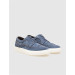 Genuine Leather Blue Suede Lace-Up Men's Sports Shoes