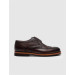 Genuine Leather Motif Brown Men's Classic Shoes
